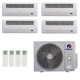 Ar-Condicionado Multi Split Inverter R-32 Gree 36.000 (2x Evap Cassete 1 Via 9.000 + 2x Evap Cassete 1 Via 12.000) Quente/Frio 220V