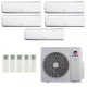Ar-Condicionado Multi Split Inverter R-32 Gree 42.000 (4x Evap HW 9.000 + 1x Evap HW 24.000) Quente/Frio 220V