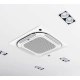 Ar-Condicionado Split Cassete Inverter 4 Vias Carrier Connect 60.000 BTUs R-32 Só Frio 220V Monofásico