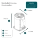 Ar Condicionado Split HW G-Diamond Auto Inverter Wi-Fi Gree 9.000 BTUs Quente/Frio 220V
